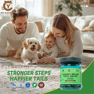 Masticables para la <span class=keywords><strong>alergia</strong></span> canina <span class=keywords><strong>de</strong></span> Factory Dog, con extracto <span class=keywords><strong>de</strong></span> Neem, para aliviar la picazón, refuerzo inmunológico, salud <span class=keywords><strong>de</strong></span> la piel y el pelaje, cuidado óptimo para la salud <span class=keywords><strong>de</strong></span> <span class=keywords><strong>las</strong></span> mascotas - Product Image 5