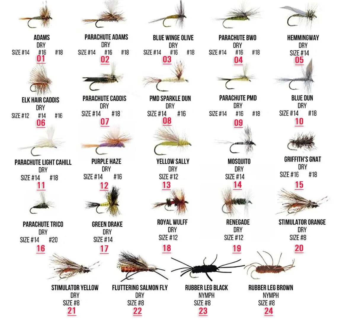 Mouche sèche en mousse flottante coccinelles stimulateur de mouche truite Parachute Caddis Royal Wulff Mayfly laine Bugger gingembre quille mouches de pêche