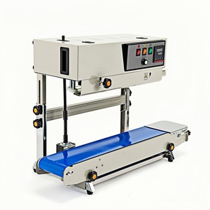 Machine de scellage de film de sac en plastique continu de vernis vertical FR900 machine de scellage de bande automatique machine d'emballage alimentaire d'usine - Product Image 2