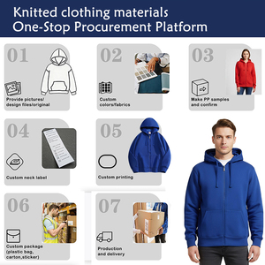 Sudadera con capucha de invierno para hombre, con cremallera completa, de poliéster/algodón, con letras impresas, antipilling, cortavientos, ecológica, forrada, 420g, al por mayor - Product Image 4