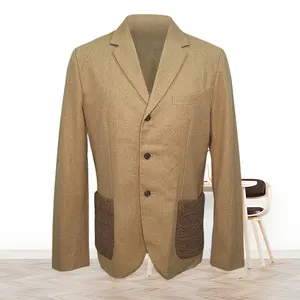 China Factory Manufacturer Stock Oversized Casual Work Men Clothing Blazers Suit Jacket