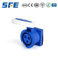 Prise industrielle étanche SFE 220-240V~2P+E IP67 à 3 broches, prise et fiches électriques