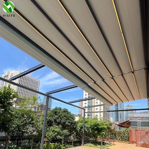 Auvent de toit <span class=keywords><strong>motorisé</strong></span> de qualité supérieure, auvent rétractable en aluminium, auvent imperméable pour patio - Product Image 1