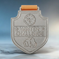 Médailles de sport en métal personnalisées en usine, plaquées or et argent, en alliage de zinc gaufré, pour marathons et courses de course à pied