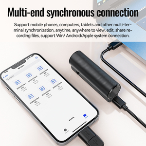Enregistrement vocal Enregistreur Q70V <span class=keywords><strong>Dictaphone</strong></span> 600h Enregistreur audio numérique magnétique de <span class=keywords><strong>haute</strong></span> <span class=keywords><strong>qualité</strong></span> - Product Image 2