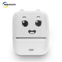 Imprimante thermique portable mini 58 mm Bluetooth sans fil, imprimante thermique de reçus et d'étiquettes, imprimante thermique portable, adaptée à Android