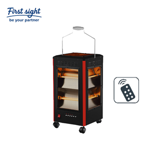 เครื่องทำความร้อนควอทซ์แบบพกพาพร้อมรีโมทคอนโทรลระบบป้องกันความร้อนสูงเกินไปสำหรับใช้ในบ้าน/ห้องนอนออกแบบให้มีการระบายอากาศ - Product Image 1