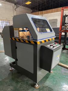 Marco de ventana que hace la máquina de sierra de corte de 45 ° de ventana con mesa de posición manual - Product Image 2