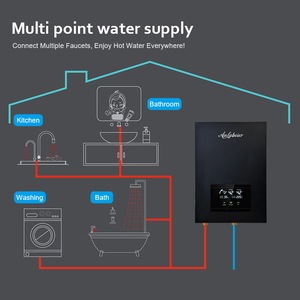 Calentador de Agua Eléctrico Instantáneo de Pared Anlabeier, 9000W, Pantalla LED, Temperatura Constante, IPX4 Impermeable, para Ducha en Casa - Product Image 3