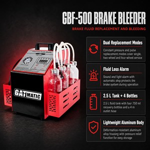 ชุดคอมโบ GATmatic Injector Cleaner GI8000 ATF Exchanger GT6000 Brake Bleeder GBF-500 สำหรับดูแลรักษารถยนต์ - Product Image 5