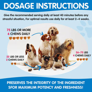 Worafy 150 doux à mâcher supplément pour animaux de compagnie chien calmant collations saveur de canard chanvre apaisant friandises pour chiens anxiété et soulagement du Stress - Product Image 6