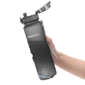 Botella de Agua Deportiva <span class=keywords><strong>PROIRON</strong></span> de 500 ml y 1000 ml con Filtro, Bebedero de Plástico con Tapa Abatible para Ciclismo, Gimnasio, Corredores, Estudiantes y Campamento - Product Image 4