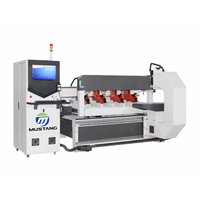Sega a Nastro Verticale Mustang MT1500 CNC con Servomotore IVT per Lavorazione del Legno a Forma Curva e Lineare