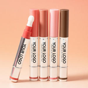 KissProof - Colorete Líquido y Bálsamo Labial 2 <span class=keywords><strong>en</strong></span> 1, Larga Duración, Pigmentado, 5 Colores, Vegano, No Testeado <span class=keywords><strong>en</strong></span> Animales, Aplicador de Esponja, Lápiz de Colorete Personalizado - Product Image 2