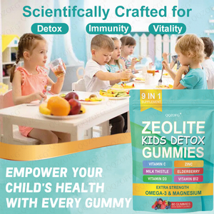 Personnalisation de supplément multivitaminé 9-en-1 zéolite oméga-3 magnésium sureau chardon zéolite bonbons pour enfants pour enfants - Product Image 4