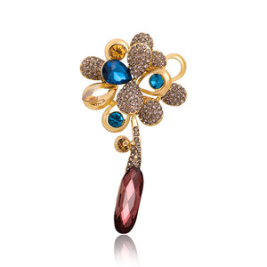 Broche Retro Floral Chapado en Oro Rosa para Niños, Elegante y Moderno, Accesorio Creativo para Abrigo, Ideal para Bodas y Compromisos - Product Image 4