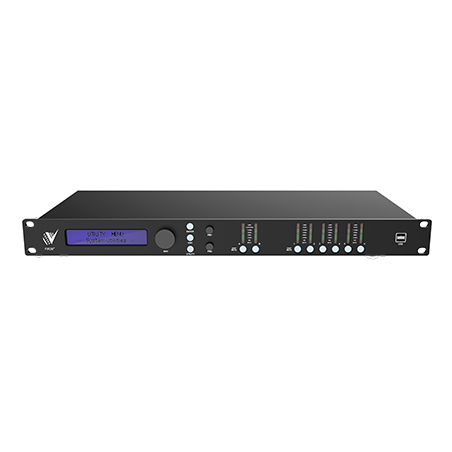 2026 Professional 2-in 6-out/4-in 4-out/4-in 8-out Wood Audio System Digital Processor