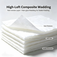 Matériau de rembourrage creux en fibres de polyester à haute résilience pour couche de confort de matelas, antistatique, vente en gros