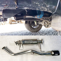 Système d'échappement Catback haute performance avec embouts en carbone double pour Fortuner, Hilux Vigo, Revo, Navara et Ranger T7