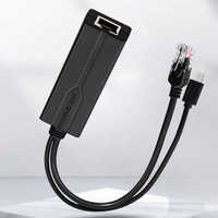 Commutateur 2 ports 48v Poe Splitter Rj45 Injecteur 802.3af/at 100Mbps Power 12V Outdoor Switch Poe