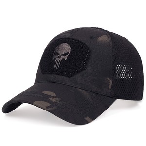 Tùy Chỉnh Người Đàn Ông Của Bông Hat Ngụy Trang Vá Thêu <span class=keywords><strong>Skull</strong></span> Bóng Chày Hat Thể Thao Giản Dị Mũ Mặt Trời - Product Image 5