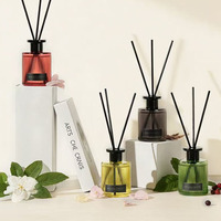 Diffuseur de parfum en verre personnalisable avec bâtonnets, parfum longue durée pour la maison, l'hôtel et le bureau, décoration parfumée