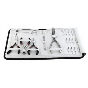 OEM Hair Extension Tool Kit with Micro Bead Remover Plier, Tape In Remover & Pressing Plier, Bond Cutter and <b>Sew</b> In Needles - Product Image 1