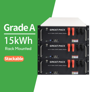 15KWH Deep Cycle 51.2V Stackable Split Solar Battery Rack CAN Communication IP54 CE Certified 10 Year - Product Image 1