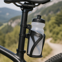 Support universel léger et durable pour porte-bidon de vélo sans perçage, base en silicone avec plaque en acier intégrée pour VTT