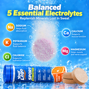 Tabletas Efervescentes de Electrolitos para Hidratación Deportiva, Veganas, Sin Azúcar, de Moda, Reponen Rápidamente los Nutrientes Faltantes, Suplemento Dietético - Product Image 5