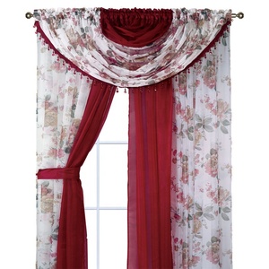Mới Bán Buôn Tùy Chỉnh Cổ Điển Floral <span class=keywords><strong>Country</strong></span> Thiết Kế Rèm Cửa Sổ Cho Phòng Khách - Product Image 5