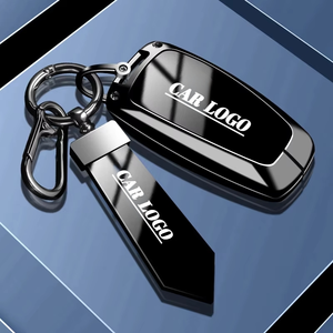 Étui pour clé de voiture Ford Mustang compatible avec la clé intelligente Mustang, en alliage de zinc et cuir, 360° °   Porte-clés Mustang avec protection complète - Product Image 2