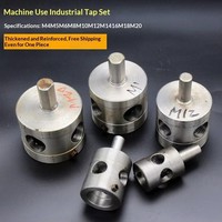 Ensemble de matrices de perçage pour machine à percer avec mandrin de taraudage à plaque, tige droite, alvéoles intérieures de 20, 25, 30, 38, 51 mm, M45 6810, avec moteur électrique