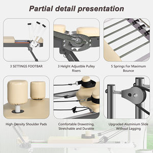 Reformeur de Pilates pliable pour débutants, idéal pour la salle de sport à domicile - Product Image 4