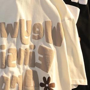 เสื้อยืดพิมพ์ลายพัฟเสื้อยืดพิมพ์ลายสำหรับผู้ชายเสื้อยืดปักลายเทอร์รี่ทรงโอเวอร์ไซส์พิมพ์ลายโฟมเสื้อยืดพิมพ์ลายนูนสำหรับ3D ออกแบบได้ตามที่ต้องการ - Product Image 4