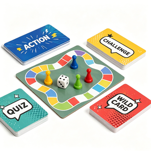 Vente d'usine, jeu de société personnalisé OEM, taille, couleur et matériau personnalisables, jeu de table en carton pour enfants, fêtes et réunions de famille - Product Image 2