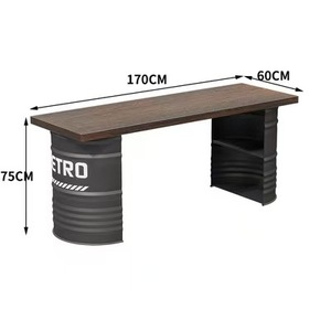Creative <span class=keywords><strong>Pub</strong></span> Dining Bar Bar sofa <span class=keywords><strong>Table</strong></span> and Chairs phong cách công nghiệp rõ ràng thanh KTV sắt sofa Booth - Product Image 5