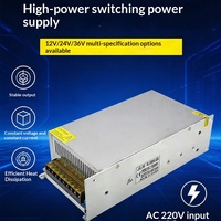 Alimentation à découpage CC 12V/24V/36V, dimmable Triac, étanche, avec protection AC-DC contre les surtensions, les surcharges et les courts-circuits pour LED