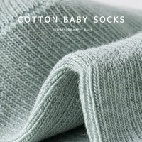 Chaussettes côtelées douces pour bébé, chaussettes à revers souple, chaussettes pour nouveau-né, plusieurs couleurs pastel, chaussettes pour nouveau-né