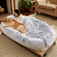 Großes Stoff-Hundebett & Sofa für den Winter Abnehmbar Waschbar Keine Montage Erforderlich CN;BEI zum Entspannen oder Schlafen