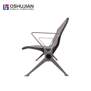 Banc d'attente d'aéroport en aluminium avec 3 sièges en PU pour salle d'attente - Product Image 4