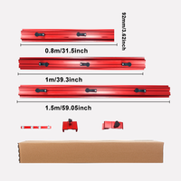 MUFASHA Personnalisation de rails rouges et d'accessoires pour outils de découpe de porcelaine électriques manuels 800mm 1000mm 1500mm