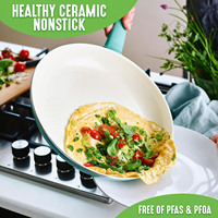 Batterie de cuisine en céramique à fond à induction, casseroles et poêles, best-seller