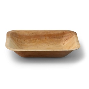 Assiettes à curry rectangulaires profondes en feuille de palmier 16x13 cm, qualité supérieure, écologiques, garantie qualité, très vendues - Product Image 4