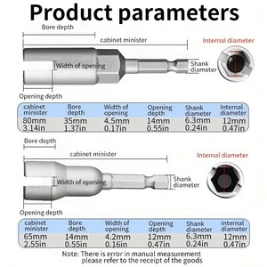 Clé à douille hexagonale en acier au chrome-vanadium de qualité professionnelle pour vis papillon - Product Image 5