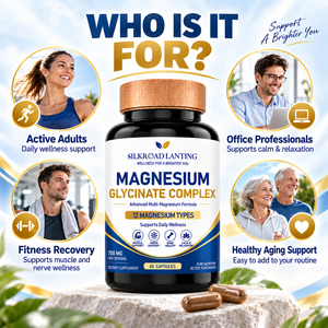 Complejo de Glicinato de Magnesio Sin OMG para la Recuperación Muscular y Alivio de Calambres en las Piernas, Suplemento Dietético - Product Image 3