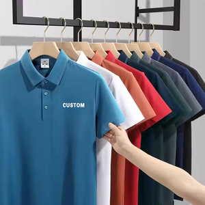 Unisex Custom Men's Short-Sleeved Golf for Polo Shirt Breathable Quick-Dry Nylon Cotton Comfortable Logo Printed Promotional