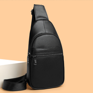 Borsa a Tracolla Vintage da Uomo Impermeabile, Borsa Casual per Ciclismo con Tasche Interne Multiple e Resistente in PU - Product Image 6