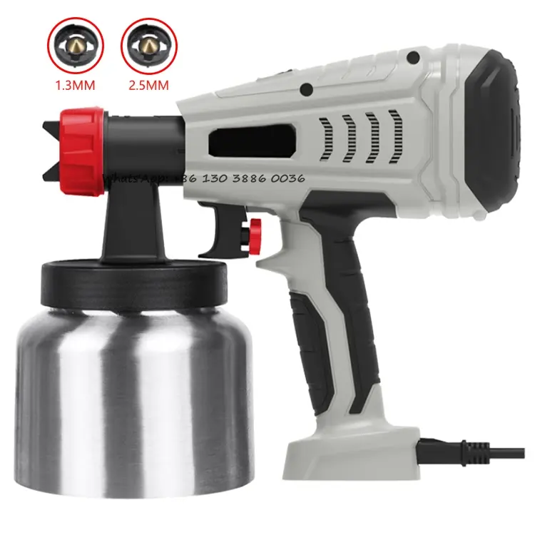 Deko — pulvérisateur électrique haute pression, pistolet de peinture à main multifonction pour peinture du bois, des meubles et des murs, facile à Spray, 800W