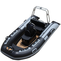 Bateau à rames populaire pour adultes, pour sports de plein air, avec plancher en fibre de verre, matériau PVC/Hypalon, pour la pêche dans les lacs et les rivières